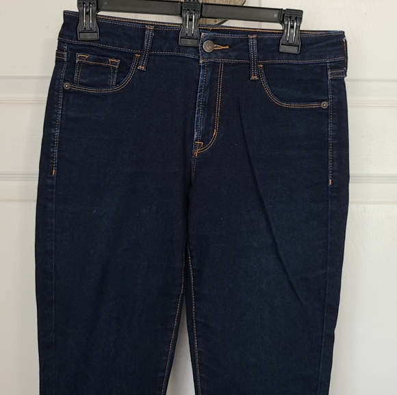 (749) Old Navy Woman's Rockstar Skinny Mid-Rise Denim Jeans, Size: 4 Color: Blue - Picture 5 of 16